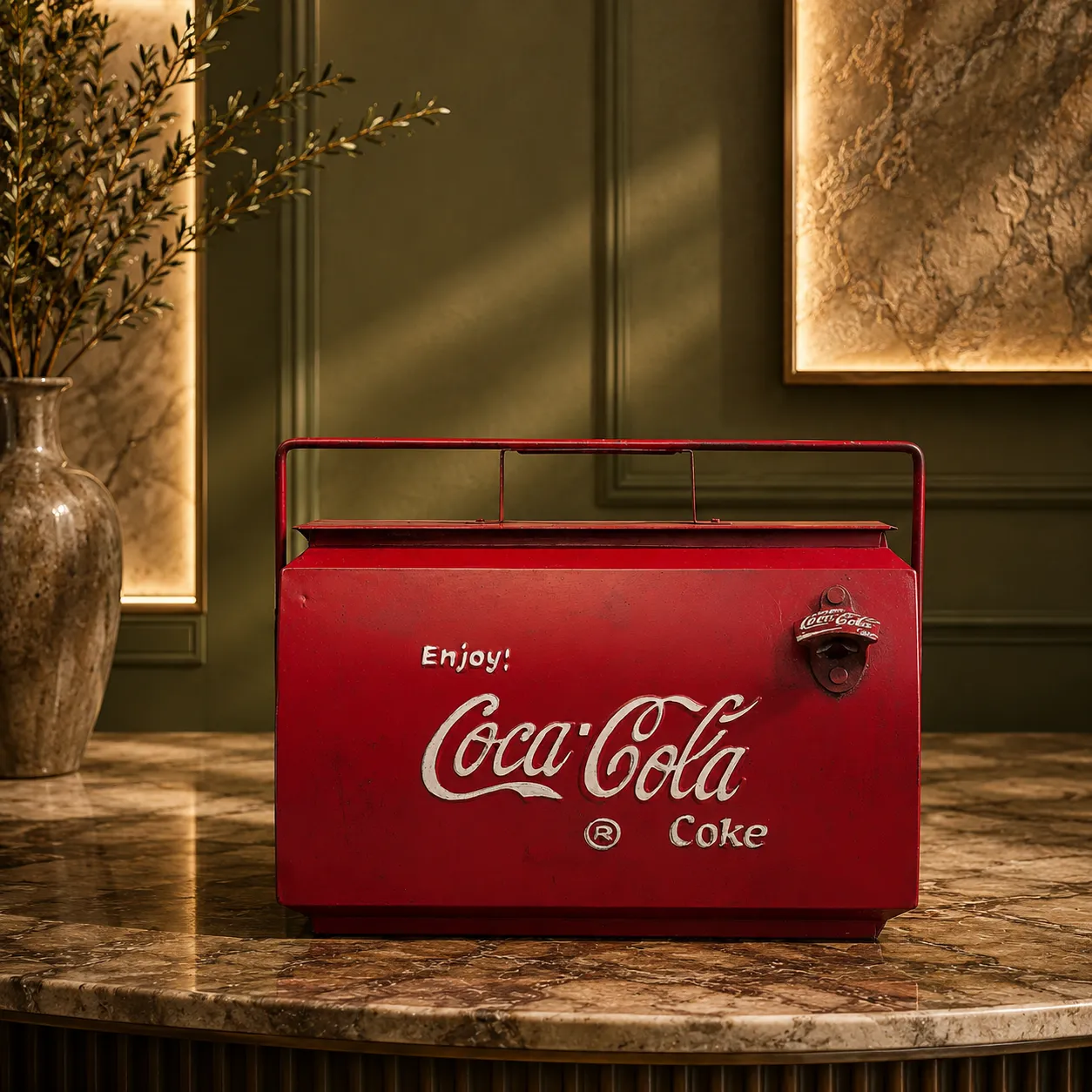 Metal Vintage Coca-Cola Ice Bucket