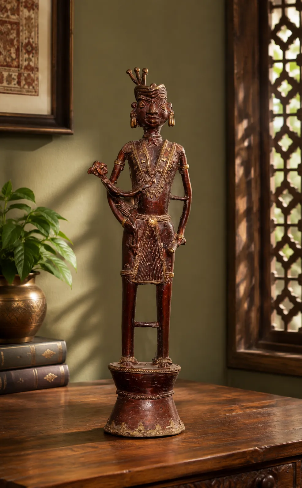 Dhokra Tribal Musician Figurine