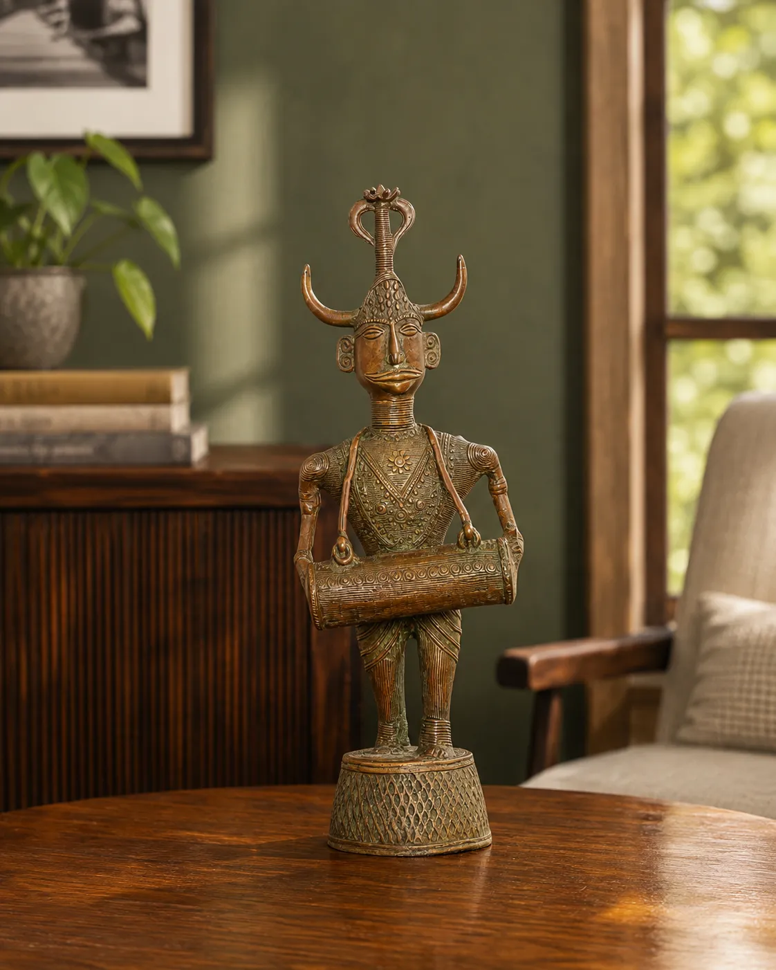 Cast Brass Dhokra Tribal Figurine